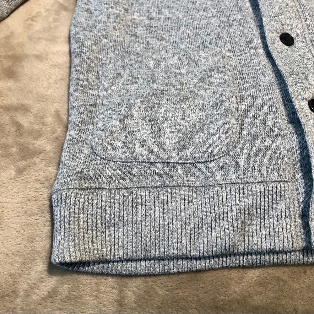 Men’s Banana Republic Heather Light Gray Cardigan - Picture 5 of 11